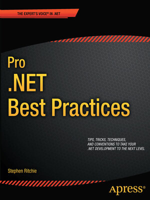 cover image of Pro .NET Best Practices